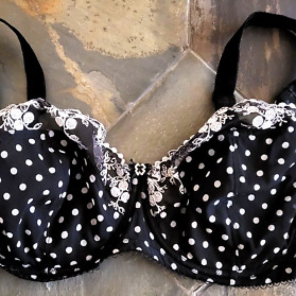 Paramour Sweet Revenge Full Bust Bra In Polka Dot NWT - Picture 9 of 9
